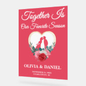 Gemeinsam ist unsere Lieblingssaison | Herbsthochz Acrylschild (Winkel)