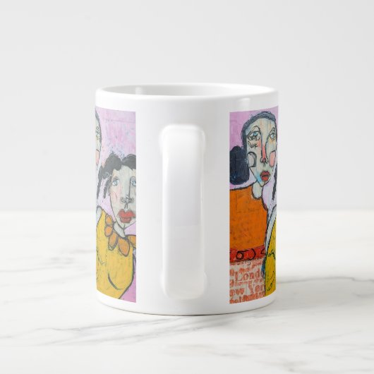 Gemeinsam Jumbo-Tasse (Rückseite)