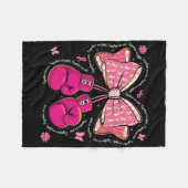 Gemeinsam kämpfen wir gewinnen Boxhandschuhe Bow B Fleecedecke (Vorderseite (Horizontal))