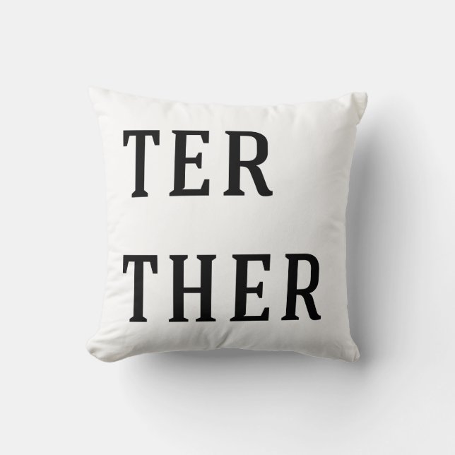 Gemeinsam Kissen für Paare (Vorderseite)