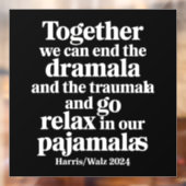 Gemeinsam können wir die Dramala und die Traumala  Fensteraufkleber (Blatt 2)