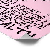 Gemeinsam können wir eine Heilung finden (schwarze Poster (Ecke)