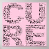 Gemeinsam können wir eine Heilung finden (schwarze Poster (Vorne)