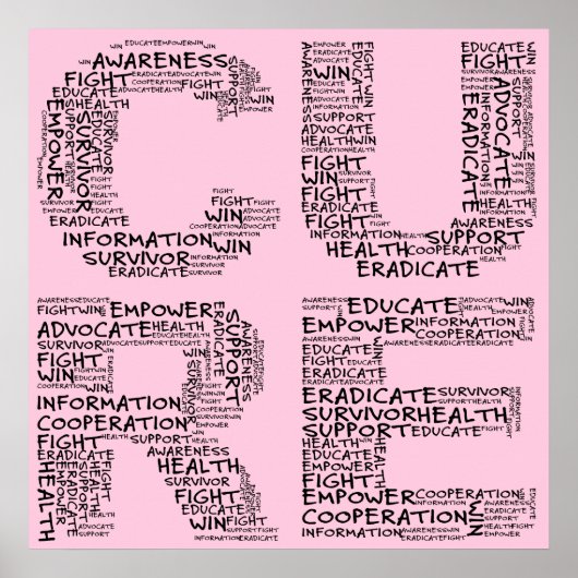 Gemeinsam können wir eine Heilung finden (schwarze Poster (Vorne)