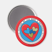 Gemeinsam können wir einen Unterschied machen 1_ M Magnet (Vorderseite/Rückseite)