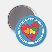 Gemeinsam können wir einen Unterschied machen 3_ M Magnet (Vorderseite/Rückseite)