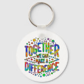 Gemeinsam können wir etwas bewegen schlüsselanhänger (Vorderseite)