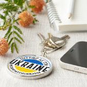 GEMEINSAM KÖNNEN WIR MIT DER UKRAINE BLAUE GELB ST SCHLÜSSELANHÄNGER (Seite)