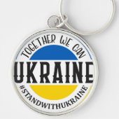 GEMEINSAM KÖNNEN WIR MIT DER UKRAINE BLAUE GELB ST SCHLÜSSELANHÄNGER (Vorne)