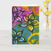 Gemeinsam lachen karte (Gelbe Blume)