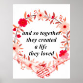 Gemeinsam Leben schaffen Poster (Vorne)