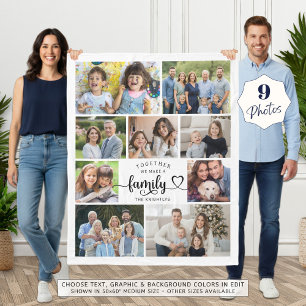 Gemeinsam machen wir ein Familienherz 9 Foto Fleecedecke