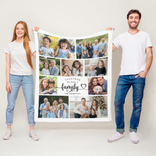 Gemeinsam machen wir ein Familienherz 9 Foto Fleecedecke