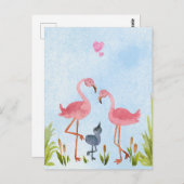 Gemeinsam machen wir eine Familie Postkarte (Vorne/Hinten)