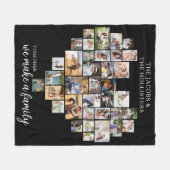 Gemeinsam machen wir eine "Family Heart Shaped Col Fleecedecke (Vorderseite (Horizontal))