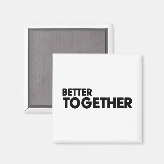 Gemeinsam Magnet (Vorderseite/Rückseite)