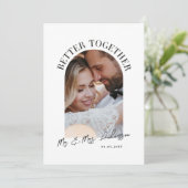 Gemeinsam März Foto Hochzeitsankündigung (Stehend Vorderseite)