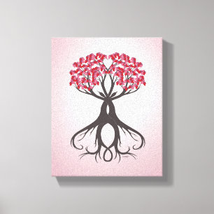 Gemeinsam mit der Liebe gearbeitete Canvas Print Leinwanddruck