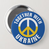 Gemeinsam mit der Ukraine Button (Vorne & Hinten)