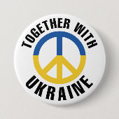 Gemeinsam mit der Ukraine Button (Vorderseite)