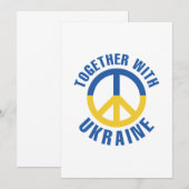 Gemeinsam mit der Ukraine Dankeskarte (Vorne/Hinten)
