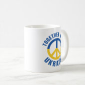 Gemeinsam mit der Ukraine Kaffeetasse (VorderseiteRechts)