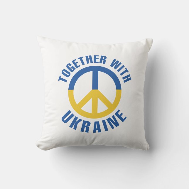 Gemeinsam mit der Ukraine Kissen (Vorderseite)