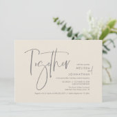 Gemeinsam mit ihren Eltern, Hochzeitsempfang Einladung (Stehend Vorderseite)