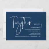 Gemeinsam mit ihren Eltern, Hochzeitsempfang Einladung (Vorderseite)