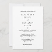 Gemeinsam mit ihren Familien Elegant Minimalistisc Einladung (Vorderseite)