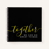 Gemeinsam mit Inspiration können wir großartige Di Notizblock (Vorderseite)