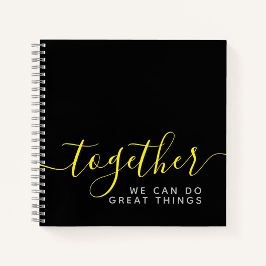 Gemeinsam mit Inspiration können wir großartige Di Notizblock (Vorderseite)