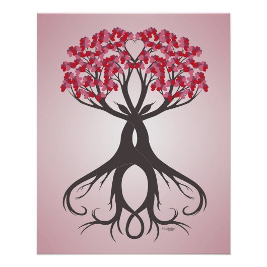 Gemeinsam mit Liebe-Glossy Poster wachsen (Vorderseite)