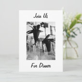 GEMEINSAM MIT UNS ZUM ABENDESSEN - EINLAGE EINLADUNG (Stehend Vorderseite)