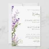 Gemeinsam mit unseren Eltern Lavender Foto Wedding Einladung (Vorderseite)