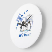 Gemeinsam | Motivierend Angebot Große Wanduhr (Winkel)