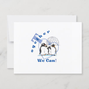 Gemeinsam   Motivierend Angebot Postkarte
