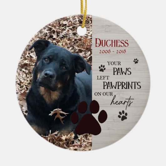 Gemeinsam nie eine Pet-Gedenkstätte Keramik Ornament (Vorne)