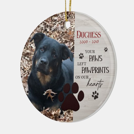 Gemeinsam nie eine Pet-Gedenkstätte Keramik Ornament (Links)