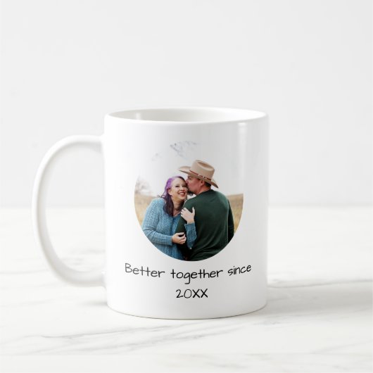 Gemeinsam Personalisiertes Foto Jahr Paar Kaffeetasse (Links)