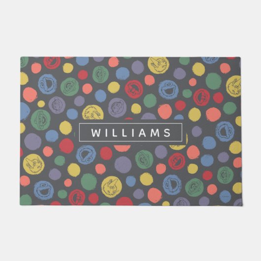 Gemeinsam Polka Dot Muster Fußmatte (Vorderseite)