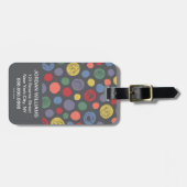 Gemeinsam Polka Dot Muster Gepäckanhänger (Vorderseite horizontal)