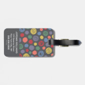 Gemeinsam Polka Dot Muster Gepäckanhänger (Rückseite horizontal)