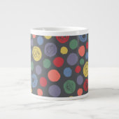 Gemeinsam Polka Dot Muster Jumbo-Tasse (Vorderseite)