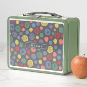 Gemeinsam Polka Dot Muster Metall Brotdose (Beispiel)