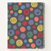 Gemeinsam Polka Dot Muster Notizblock (Rückseite)