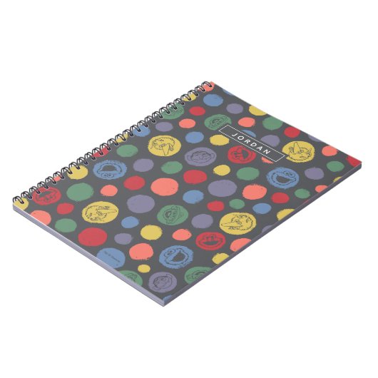 Gemeinsam Polka Dot Muster Notizblock (Linke Seite)