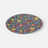 Gemeinsam Polka Dot Muster Pappteller (Schrägansicht)