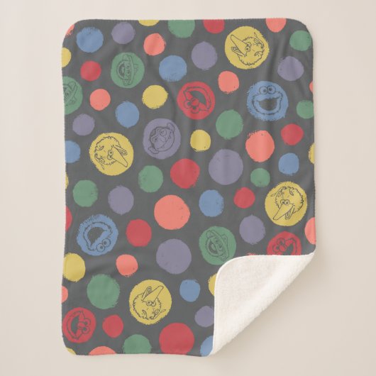 Gemeinsam Polka Dot Muster Sherpadecke (Vorderseite)