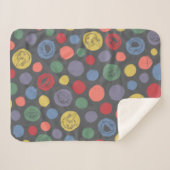 Gemeinsam Polka Dot Muster Sherpadecke (Vorderseite (Horizontal))